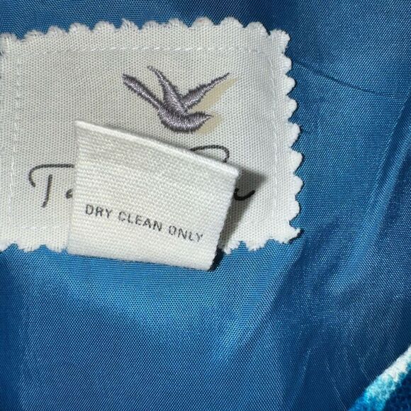 🫐 Abercrombie Tabatha Blue Watercolor Dot Cotton Dress Size M Lined 🫐 - Picture 5 of 10